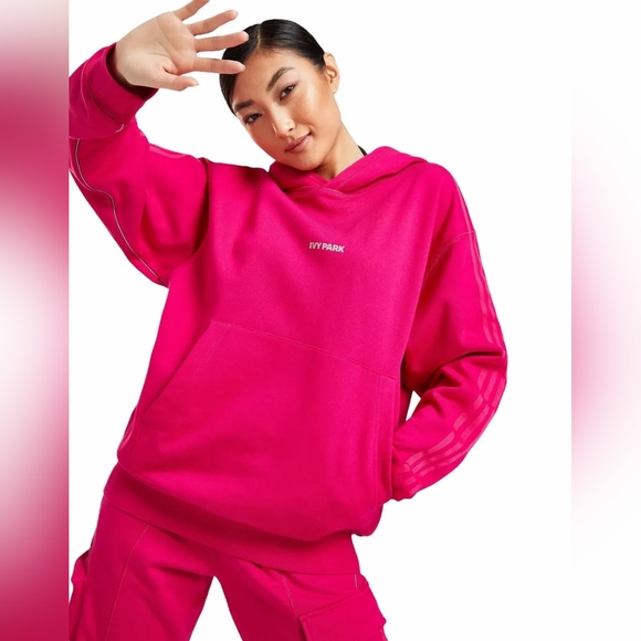 IVY PARK Tops - Ivy Park × Adidas Pink Pullover Hoodie